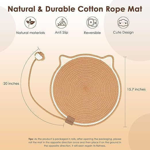 Cat scratcher pad (cat ear design)