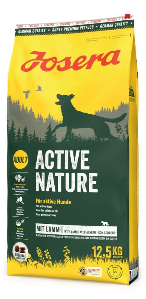 Fosera Active Nature dog food package on a white background