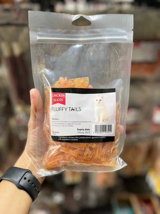 Fluffy Tails Chicken Slices for Cats