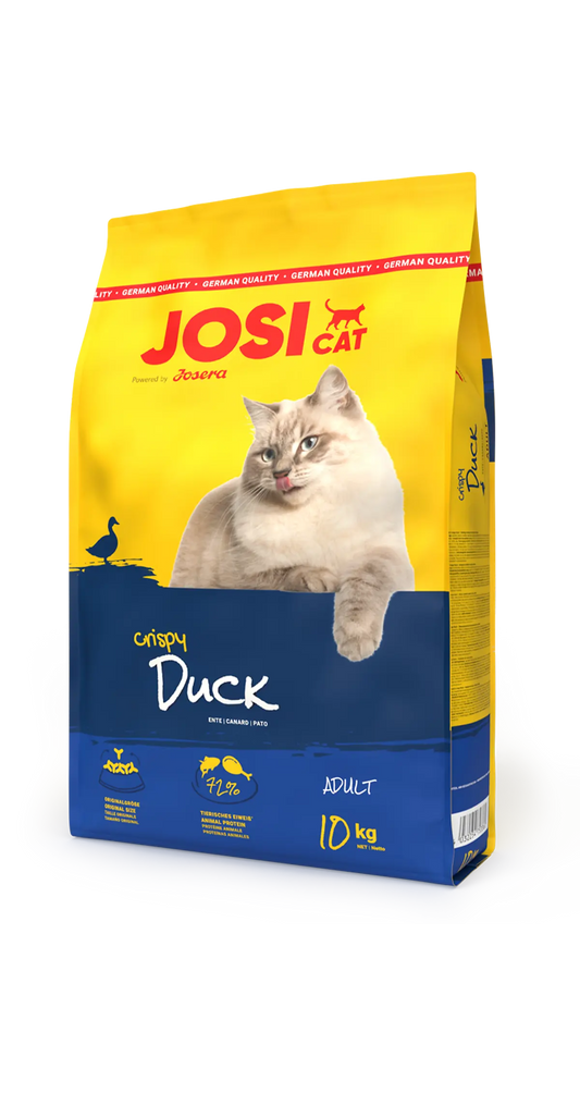 Josera Josicat Crispy Duck – Tasty Complete Nutrition for Adult Cats 10KG