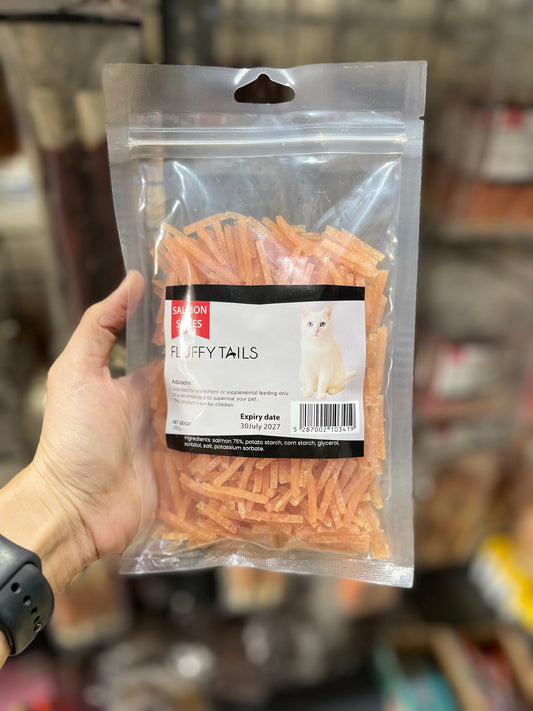 Fluffy Tails Salmon Slices for Cats