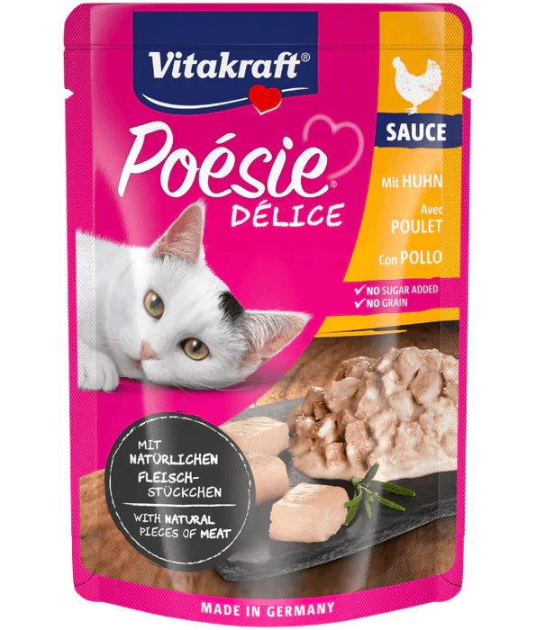 Vitakraft - Poesie Delice, Adult Wet Cat Food With Coal Fish In Gravy - 85g