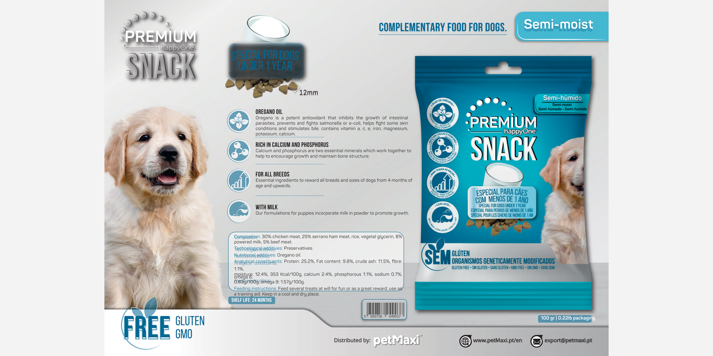 Snack Semi-Moist Puppy Meat and Milk
