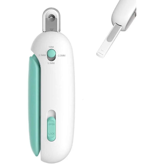 Gravity nail clipper