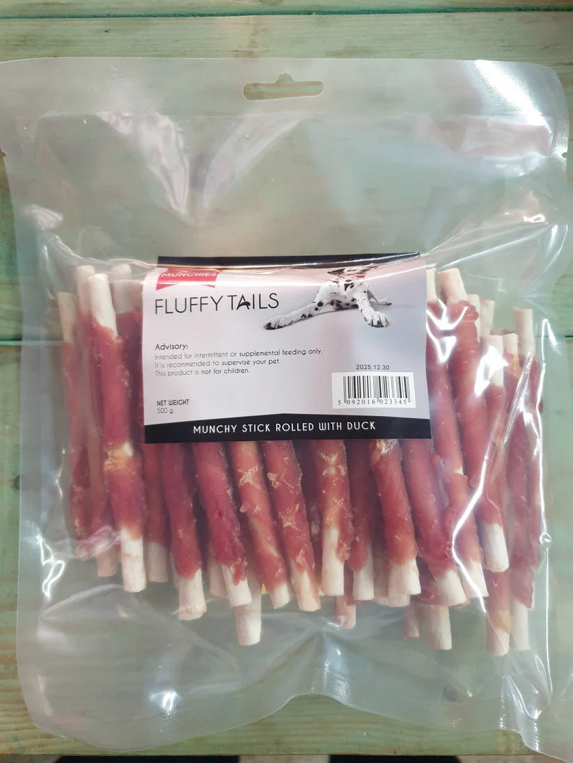 Fluffy Tails Duck Munchies 200g – Irresistible, Healthy & Full of Flavor