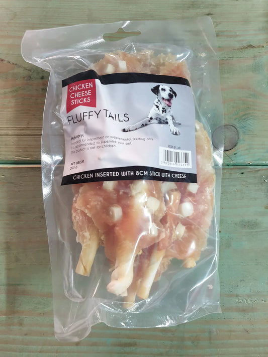Fluffy Tails Chicken & Cheese Sticks 200g – Tasty, Nutritious & Irresistible