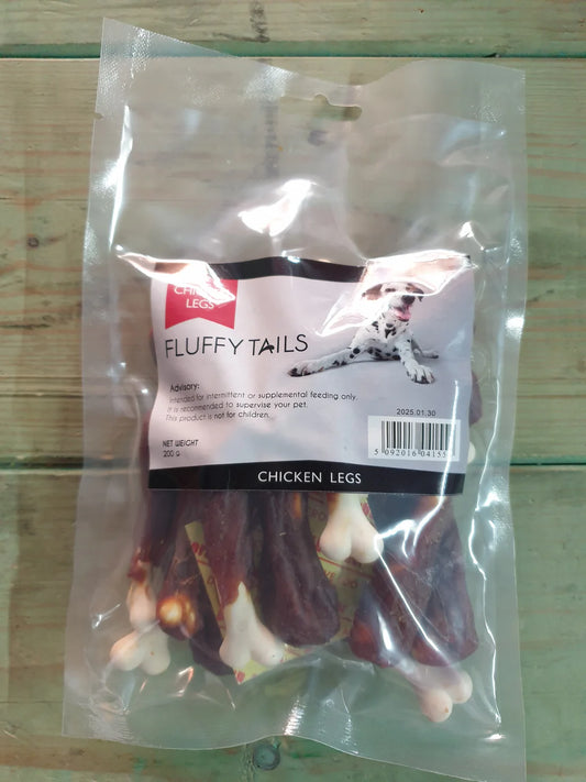 Fluffy Tails Chicken Legs 200g – Crunchy, Nutritious & Natural