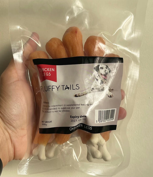 Fluffy Tails legs rolled with chicken – Long-Lasting, Chewy & Healthy