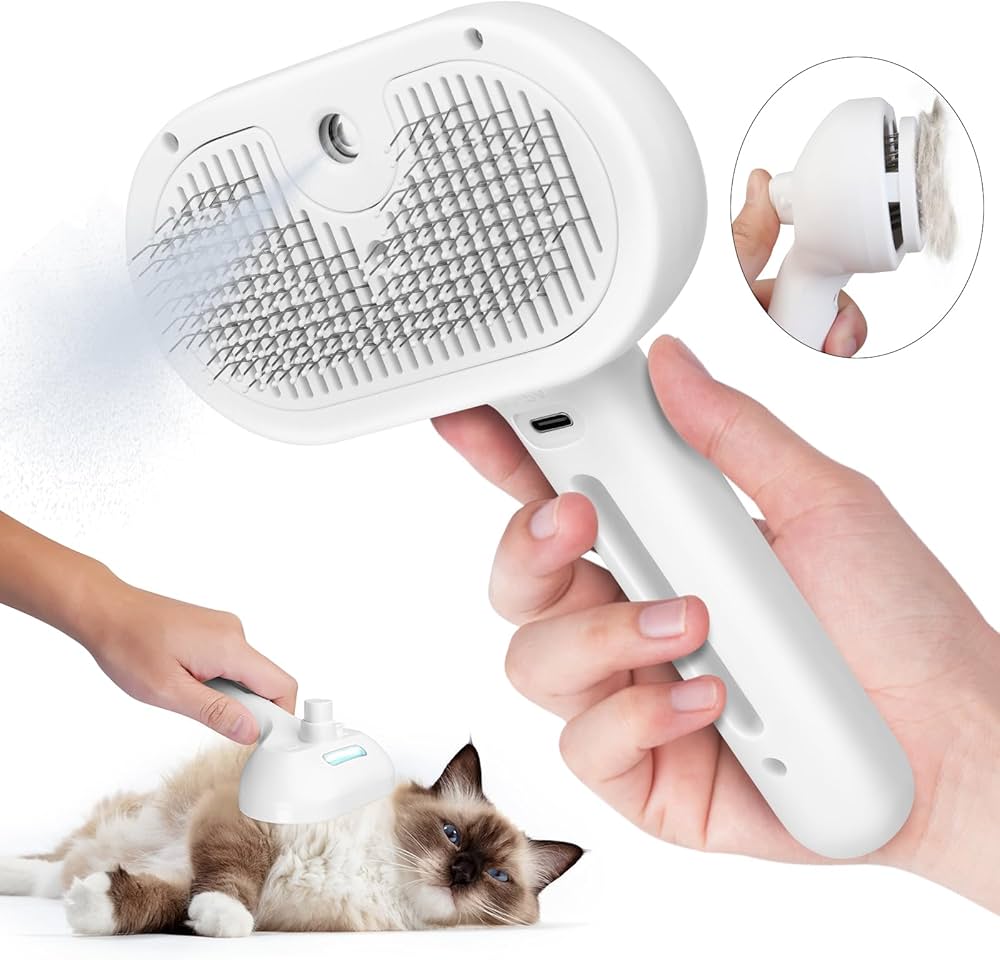 Pet steam brush