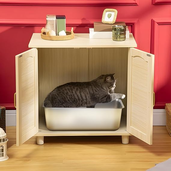 Open / high-sided stainless steel litter box