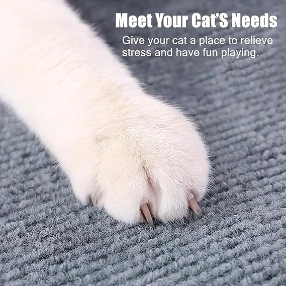 Polyester fiber cat scratching mat textured surface