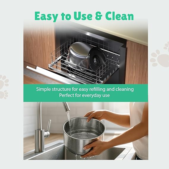 Stainless Steel Flower Pet Water Fountain – Ultra Quiet, 2L Capacity