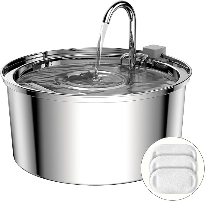 Stainless steel pet water fountain for cats and dogs in Lebanon